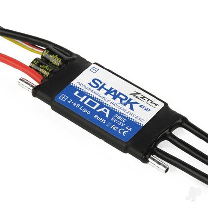 Picture of ZTW Shark 40A SBEC ESC G2 (2-4 Cells) (Water-cooled)